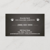 犬の歩くサービス 名刺 (裏面)