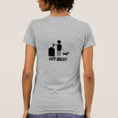 犬の歩くシャツ Tシャツ (裏面)