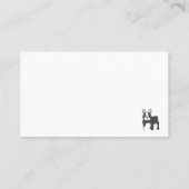 犬の歩くペットのペットシッティングサービスかわいい子犬 名刺 (裏面)