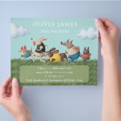 犬の歩くペットケアサービスのプロモーション チラシ (手)