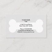 犬の歩くペット座って名刺テンプレート 名刺 (裏面)