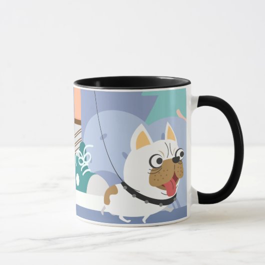 犬の歩くマグ マグカップ (右)