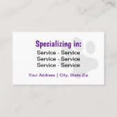 犬の歩く両面 名刺 (裏面)