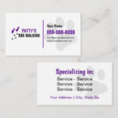 犬の歩く両面 名刺 (正面/裏面)