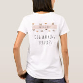 犬の歩く事業 – 若い起業家 Tシャツ (裏面)