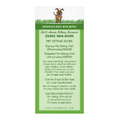 犬の歩く及びペット着席サービス棚カード ラックカード (裏面)