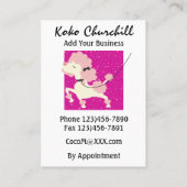 犬の歩く/グルーミング/座る…SRF 名刺 (裏面)