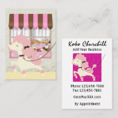 犬の歩く/グルーミング/座る…SRF 名刺 (正面/裏面)