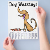 犬の歩く!フライヤー チラシ (手)