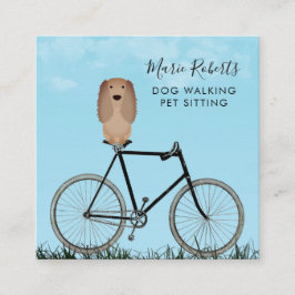 犬の歩く、ペットの座り、猫気に、搭乗 スクエア名刺