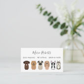 犬の歩く，ペットの座り，猫，気に搭乗 名刺 (スタンド正面)