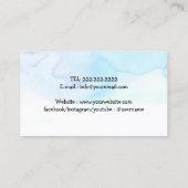 犬の歩く&ペットシッター幸せラブラドールウォーターカラー 名刺 (裏面)