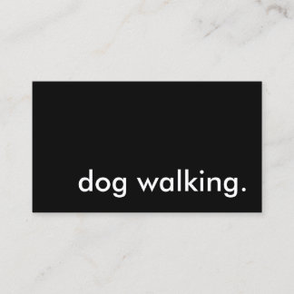 犬の歩く 名刺