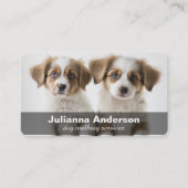 犬の歩く/座る名刺 名刺 (正面)