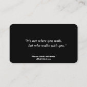 犬の歩く/座る名刺 名刺 (裏面)