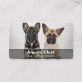 犬の歩く/座る名刺 名刺 (正面)