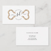 犬の歩く.犬の座り、犬のグルーミング(金ゴールドブシン) 名刺 (正面/裏面)