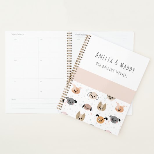 犬の歩く – 若い起業家アポイントメント プランナー手帳 (ディスプレー)