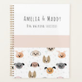 犬の歩く – 若い起業家アポイントメント プランナー手帳 (正面)