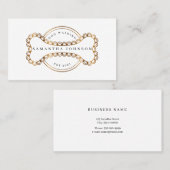 犬の歩く.dogの座り、犬のグルーミングの金ゴールド 名刺 (正面/裏面)