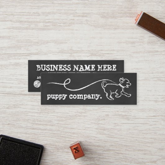 犬の歩行のチョークのロイヤリティプログラム ロイヤリティカード (正面/裏面インサイチュ)