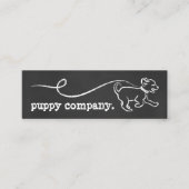 犬の歩行のチョークのロイヤリティプログラム ロイヤリティカード (正面)