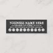 犬の歩行のチョークのロイヤリティプログラム ロイヤリティカード (裏面)