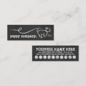 犬の歩行のチョークのロイヤリティプログラム ロイヤリティカード (正面/裏面)