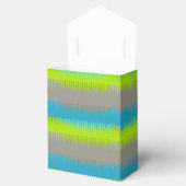 犬の歯のラインティール(緑がかった色)灰色の感謝してい緑あなたがギフトボックス フェイバーボックス (オープン)