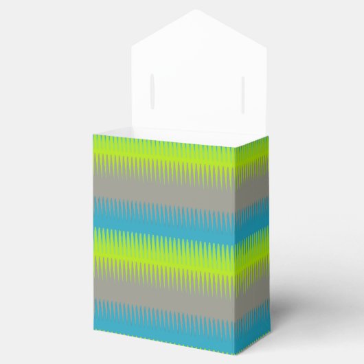 犬の歯のラインティール（緑がかった色）灰色の感謝してい緑あなたがギフトボックス フェイバーボックス (オープン)