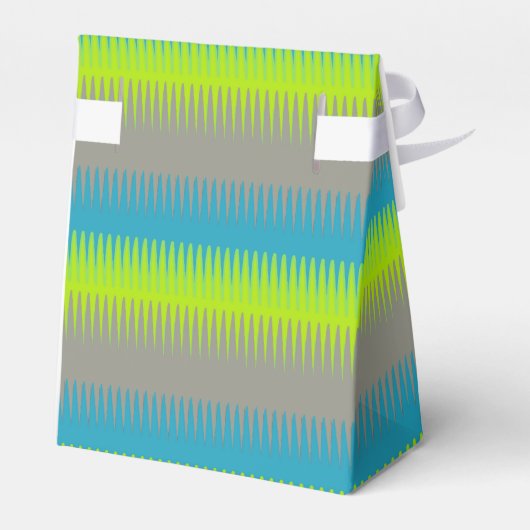 犬の歯のラインティール(緑がかった色)灰色の感謝してい緑あなたがギフトボックス フェイバーボックス (裏面サイド)