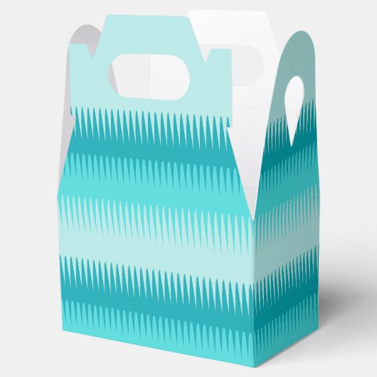 犬の歯のラインティール(緑がかった色)青感謝してい緑あなたギフトボックス フェイバーボックス (オープン)