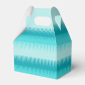 犬の歯のラインティール（緑がかった色）青感謝してい緑あなたギフトボックス フェイバーボックス (正面サイド)