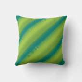 犬の歯のライン緑の緑の装飾用クッション クッション (裏面)