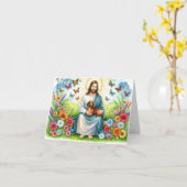 犬の死のための悔やみや弔慰 – ダシュントとイエス カード (黄色い花)