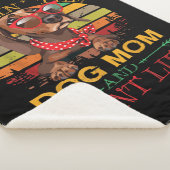 犬の母おばさん叔母のためのライフギフトのロッキング シェルパブランケット (3/4)