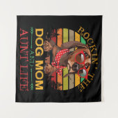 犬の母おばさん叔母のためのライフギフトのロッキング タペストリー (正面(横))