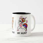 犬の母おばさん叔母のためのライフギフトのロッキング ツートーンマグカップ (正面右)