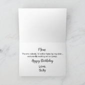 犬の母おもしろいハッピーバースデーかわいい犬の母カード カード (内部)