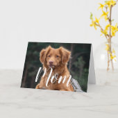 犬の母おもしろいハッピーバースデーかわいい犬の母カード カード (黄色い花)