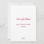 犬の母おもしろいペット写真マパーソナライズされたザーズ日 シーズンカード (裏面)