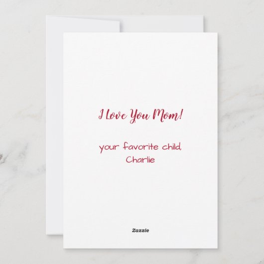 犬の母おもしろいペット写真マパーソナライズされたザーズ日 シーズンカード (裏面)