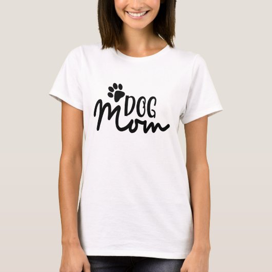 犬の母おもしろい Tシャツ (正面)