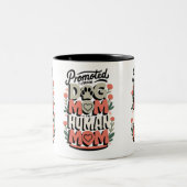 犬の母から人間の母へのフローラ ツートーンマグカップ (中央)