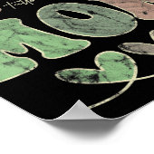 犬の母かわいらし目タトゥー太い腿おもしろい ポスター (角)