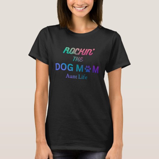 犬の母と叔母の生活をロックイン Tシャツ (正面)