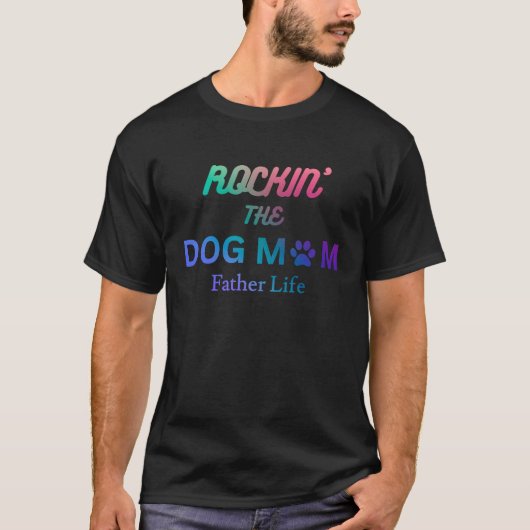 犬の母と父の生活をロックイン Tシャツ (正面)