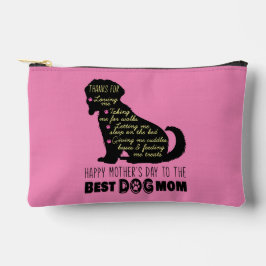 犬の母に幸せな母最高のの日 アクセサリーポーチ