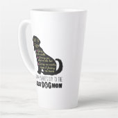 犬の母に幸せな母最高のの日 カフェラテマグ (左アングル)