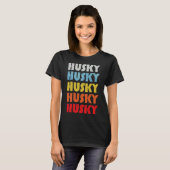 犬の母のためのハスキー Tシャツ (正面フル)